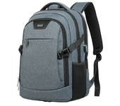 Mochila de negocios para hombre, morral ligero e impermeable de 15,6 pulgadas con carga USB para ordenador portátil de viaje, bo