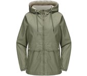 15 Women's hooded long sleeved trench coat, solid color thin jacket, spring and autumn casual wear, new style