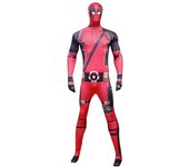 Halloween Costumes Kids Adult Cosplay Party Deadpool Costume Bodysuit Onesie