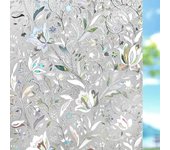 LZ1217 Window Privacy Film, Window Vinyl Glass Covering, Stained Glass Decorative Film, Privacy Frosted Window Film, Static Window Clings, Non-Adhesive, No-Glue (80 x 100 cm).