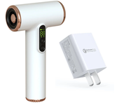 Secador De Pelo Recargable Con Pantalla LED, 30.000 RPM De Alta Velocidad Mini Secador De Pelo Portátil