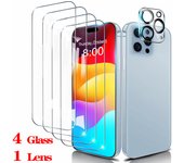 HD Phone Film For iPhone 16 15 14 Pro Max Screen Protector Glass iPhone 13 Mini 12 11 Pro Glass iPhone16 Plus Camera Lens Film