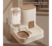 Alimentador Automático Para Gatos, Dispensador De Agua, Bebedero Para Perros Y Gatos, Tazón De Alimentación De Acero Inoxidable