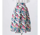 New round top slim for 2024, high waist, exquisite appearance, half hidden mid length skirt with pockets