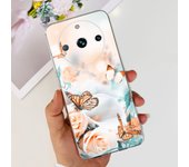 For Realme 11 Pro Plus Case Luxury TPU Soft Phone Back Cover For Realme 11Pro Pro+ 5G Silicone Protection Bumper Rose Heart Capa