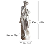 Vilead The Three Fates of Destiny Statue Large Greek Sculpture White Retro Decor Home Wall Shelf Mantel Centerpiece Living Room