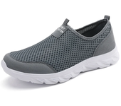 2023 zapatos informales ligeros para hombre, zapatillas informales transpirables sin cordones para hombre, zapatos planos antideslizantes para caminar al aire libre, talla 39-47