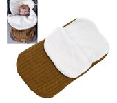 Saco de cochecito de bebé, saco de dormir, manta de cochecito de bebé, saco de dormir acolchado, saco de dormir de lana para cochecito, calidez de punto grueso
