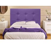 Cabecero Mod. Big Tennessee tapizado en Polipiel de Dormitorio Medidas cabecero de Cama niño, Juvenil y Matrimonio Cabezal, tapizado, Acolchado (105x70, Blanco)