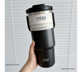 Tyeso-termo de 600/750/900/1050/1200ML, termo de vacío de acero inoxidable con pajita, taza de café para coche, taza térmica para deportes al aire libre