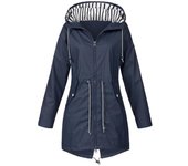 Chaqueta de tormenta para mujer con cremallera de otoño e invierno Chaqueta de senderismo con capucha al aire libre 3 en 1