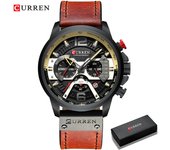 CURREN Casual Sport Watches for Men Top Brand Luxury Military Leather Wrist Watch Man Clock Fashion Chronograph Wristwatch