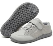 HOBIBEAR Wide-tip barefoot for boys and girls, minimalist sneakers, light leather shoes Artificial mesh with hook