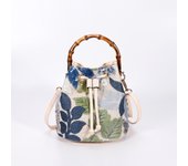 Bolsos de cubo con bordado de lentejuelas para mujer, bolsos de mano con asa de Baboom, bolsos cruzados de hombro de paja de flores, bolso de playa de moda