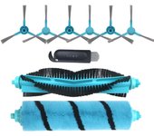BPfire Roller Soft Brush Side Brush Cloth Mop for Cecotec Conga 5090 4090 6090 Vacuum Cleaner Robot Sweeper Cecotec
