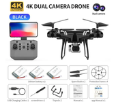 RC Drone con cámaras duales 4K, Wifi, FPV, HD, KY101, Altitude Hold, Gesture Mode, Ultra Long Flight Time, RC Quadcopter.