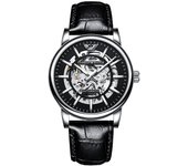 Hollow hombre reloj mecánico moda impermeable luminoso reloj automático