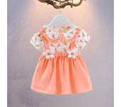 Popular super cute dress summer doll collar cute baby foreign princess skirt