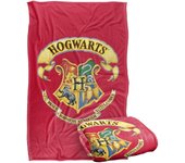 Harry Potter Rendered Hogwarts Crest Silky Touch Soft Throw Blanket Thick Flannel for Gift Fits Sofa Bed Travel All Season