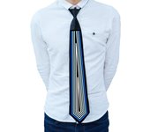 Rainbow LED Light Tie Narrow Neon Flashing Glow Rave Party Necktie Adjustable Cyberpunk Hip-hop Luminous Cravat