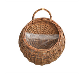Hand Made Flower Planter Wall Hanging Wicker Rattam Basket Garden Vine Pot Plants Holder Garden Pots Wall Planter C