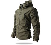 Men Lurker Shark Skin Soft Shell Tactical Jacket Autumn Winter Waterproof Fleece Hooded Coat Hunt Clothes Outdoor Work Jacket