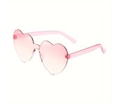 Gafas de moda con montura en forma de corazón, sin montura y de una sola pieza, ideales para hombres y mujeres en fiestas al aire libre, una elección ideal para regalos
