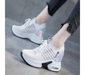 Zapatillas Deportivas para Mujer Suela Suave de Malla, Transpirables, Zapatillas de Correr al Aire Libre, Zapatillas Casuales con Cordones