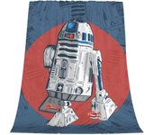 R2-D2 Art Flannel Blanket Throws For Bedroom Decoration And Bedding