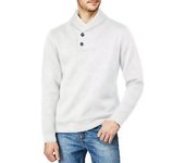 Men's Half Cardigan Men Autumn Loose Casual Pullover Jacket Long Sleeve Thin Fleece Sweater