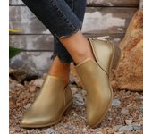 Primavera Señoras Nueva Moda Puntera Mujer Chelsea Botas Cortas