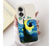 For Oppo A38 CPH2579 Phone Case New Fashion Soft Matte Silicone Rabbit Flower Goothic Style Capa For Oppo A18 CPH2591 Back Cover