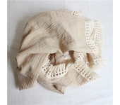Cotton Muslin Swaddle Blankets for Newborn Baby Tassel Receiving Blanket New Born Swaddle Wrap Infant Sleeping Quilt Bed Cover