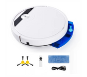 5-In-1 RS800 with Remote Control Super Quiet Smart Robot Vacuum Cleaner Wet&Dry Mopping Floor Home Appliance White,A