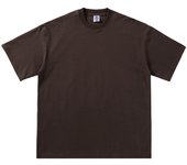 Camiseta de algodón de manga corta hombro caído camiseta de color sólido escote pequeño