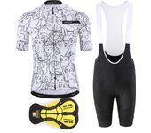KEMALOCE Rro Cycling Jersey Set Mountain Bike Uniforms Summer Cycling Wear Bicycle Clothing Men Cycling Clothing MTB Bike Shirts