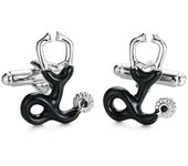 Men's high-quality punk music cufflinks, piano design, drums, saxophone, guitar, horn, hip-hop atmosphere fist button