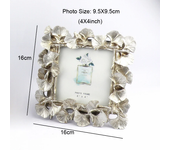 Creative Retro Golden Picture Frame American Ginkgo Leaf Suitable for Decorative Painting 4 Inch 6 Inch Photo Frame