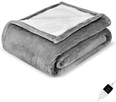 Manta eléctrica de franela con enchufe europeo, manta de calentamiento rápido, protección contra sobrecalentamiento, lavable, calentamiento de cuerpo completo, para el hogar y la Oficina