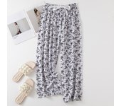 Cotton and artificial spring/summer women's beach can be worn s. Large size cotton silk casual wear, nine point pants