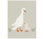 Funny Cartoon Duck Squirrel Bee Animal Beige Wall Art Canvas Painting Nursery Posters Print Picture Kawaii Baby Kids Room Decor