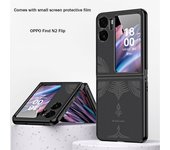 PU Cuero Película de cáscara Todo incluido Carcasa del teléfono móvil OPPO Find N2 Flip 5G Funda protectora