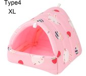 Comfortable Hamster House Small Animal Sleeping Bed Soft Guinea Pig Nest Warm Mat Mini Cage For Rabbit Squirrel Mat