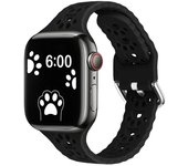 Suitable for Apple 789 generation smartwatch wristband iWatch se hollow cat claw small waist silicone strap new model