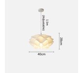 Nordic Pendant Lamp Modern Ceiling Chandelier for Dining Room, Modern Flower Shape Ceiling Hanging  Lamp for Bedroom,Hallway, Living Room, Foyer, Office, Bar, Kitchen Island