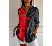 Camisas hawaianas con estampado 3d para mujer, camisas de gran tamaño, con solapa, a la moda, para fiesta en la playa, Verano