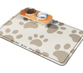 Dog Dish Mats Cartoon Dog Feeding Mat Absorbent Non-slip Pet Bowl Pad Diatom Mud Dog Food Bowl Mat For Dogs Cats