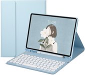 Bluetooth Keyboard Spanish for iPad 9ª 8ª 7ª Generación 10.2 for iPad Pro 10.5 Air 3 2019 with Pencil Holder Cover Stand