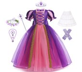 Child Carnival Kids Cosplay Little Mermaid Dress For Girls Children Baby Girl Party Princess Dress Birthday Rapunzel Costume