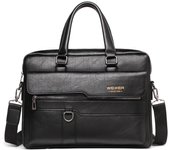 Maletín De Cuero Sintético Para Hombre, Bolso De Hombro De Alta Calidad, Para Oficina, Portátil De 14 Pulgadas, 2023